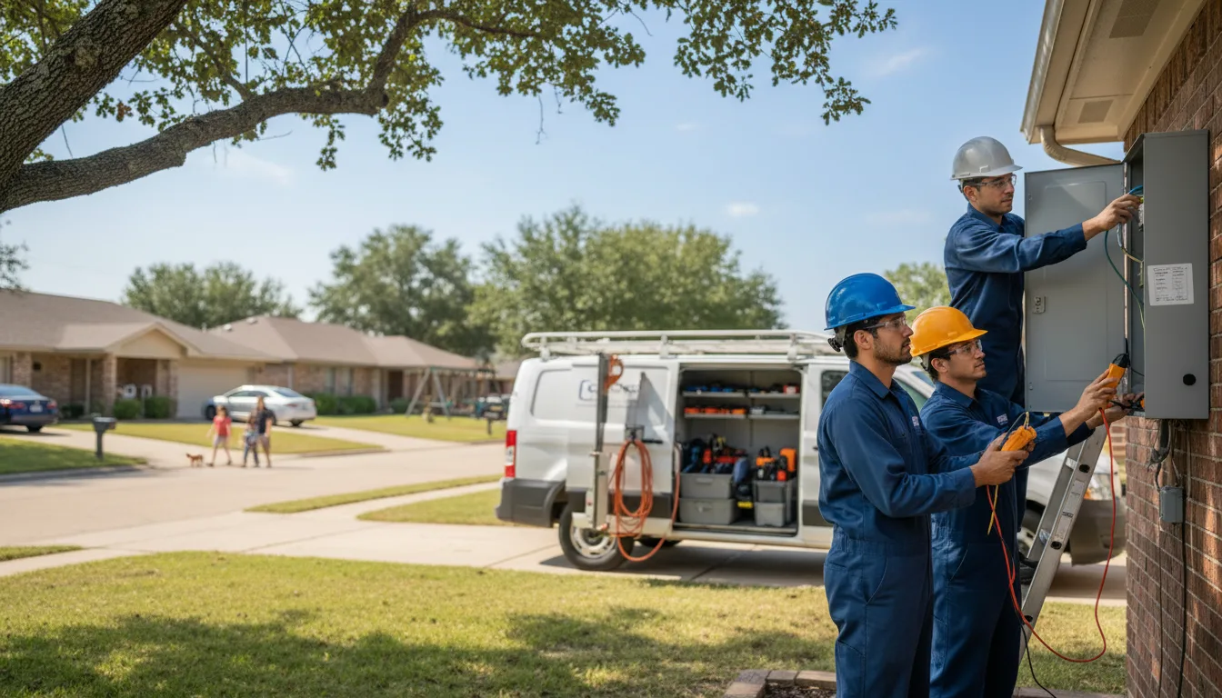 Certified electrician providing emergency electrical services in Potts Camp, MS